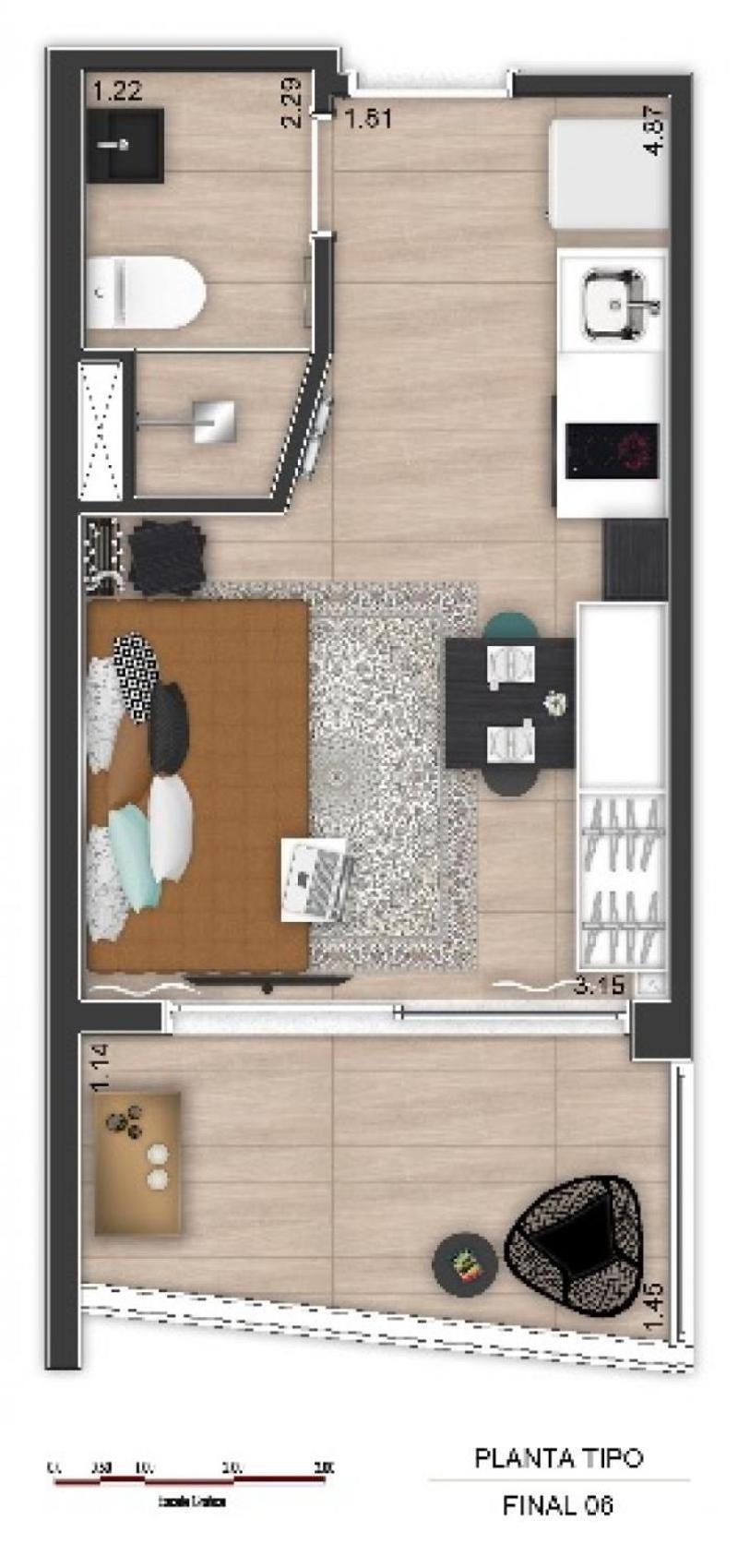 Loft Setin 1509 - Vista Incrivel Com Conforto! Aparthotel *